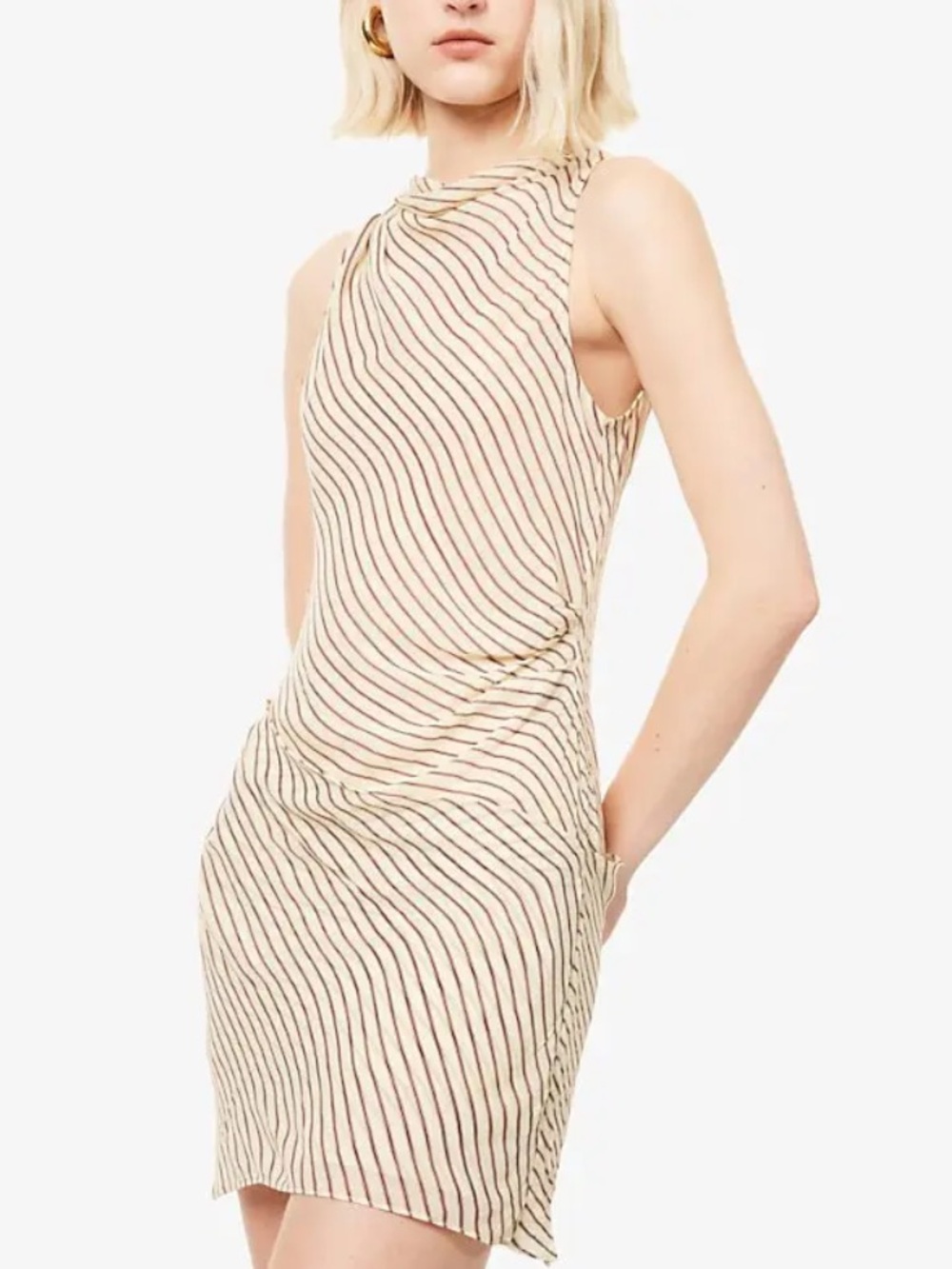 NWT BEC & BRIDGE Anise Striped Woven Mini Dress